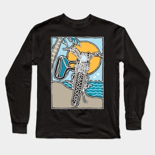 Ride and Surf (for Dark Color) Long Sleeve T-Shirt